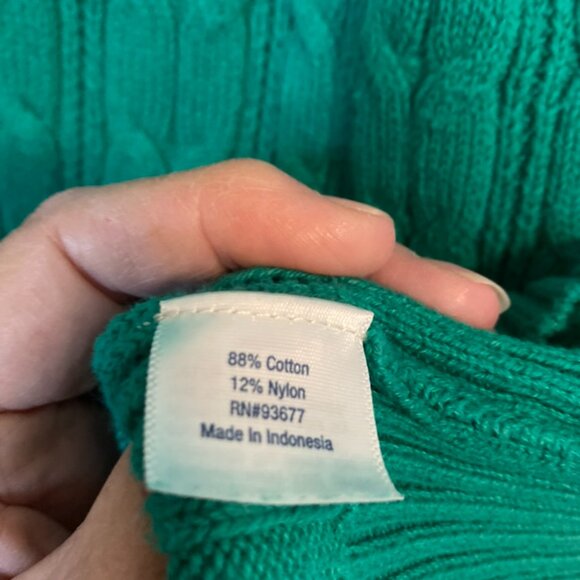 St John's Bay Cotton Cable Knit Sweater XXL - Picture 4 of 4